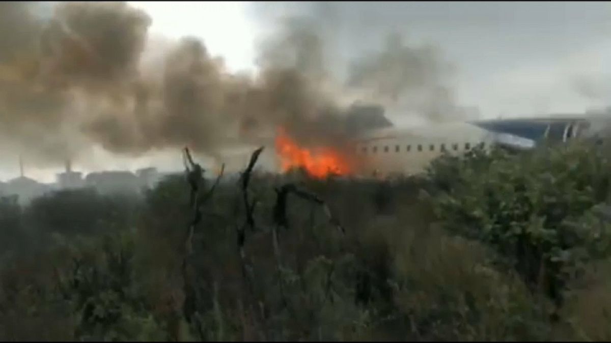 New footage captures dramatic air crash