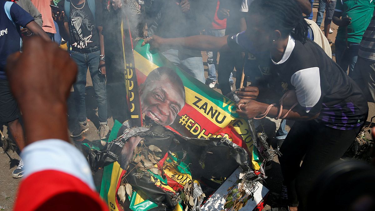 UN condemns violence in Zimbabwe amid protests over initial election results