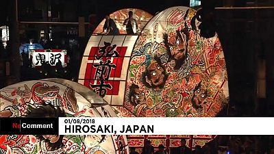 Japon : début du festival Neputa à Hirosaki