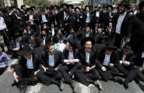 Protest von Israels Ultraorthodoxen gegen Wehrdienst