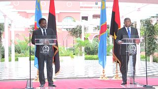 Joseph Kabila e João Lourenço em Luanda