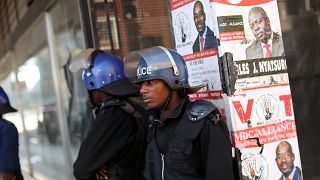 Zimbabwe's Mnangagwa takes lead in vote count