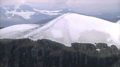 El pico más alto de Suecia se derrite