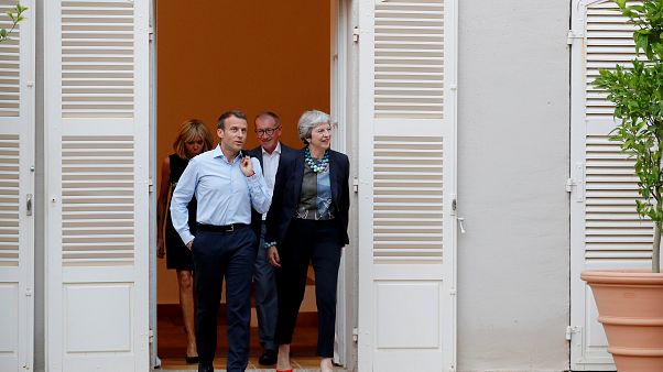 Treffen zwischen May und Macron Treffen zwischen May und Macron