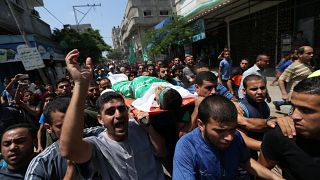 تشييع جثمان فلسطيني قتل برصاص الجيش الإسرائيلي