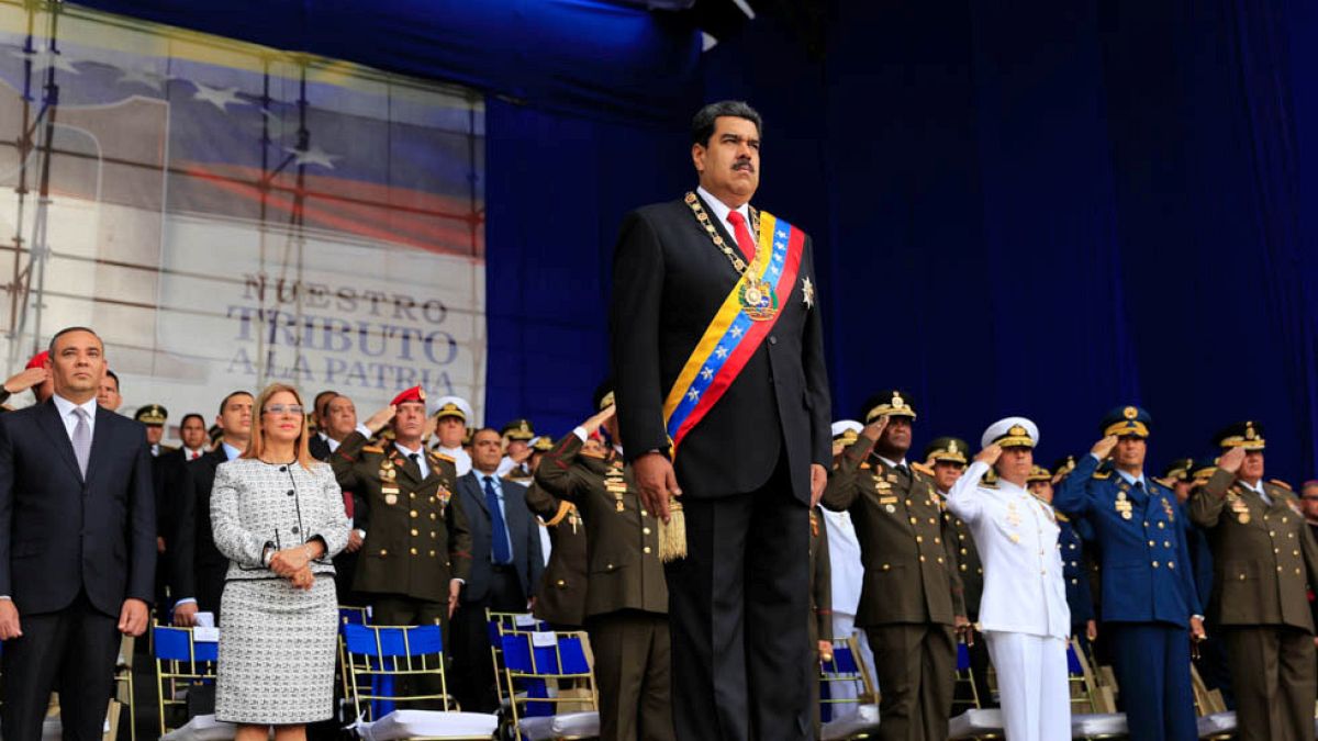 Novas imagens do atentado contra Maduro