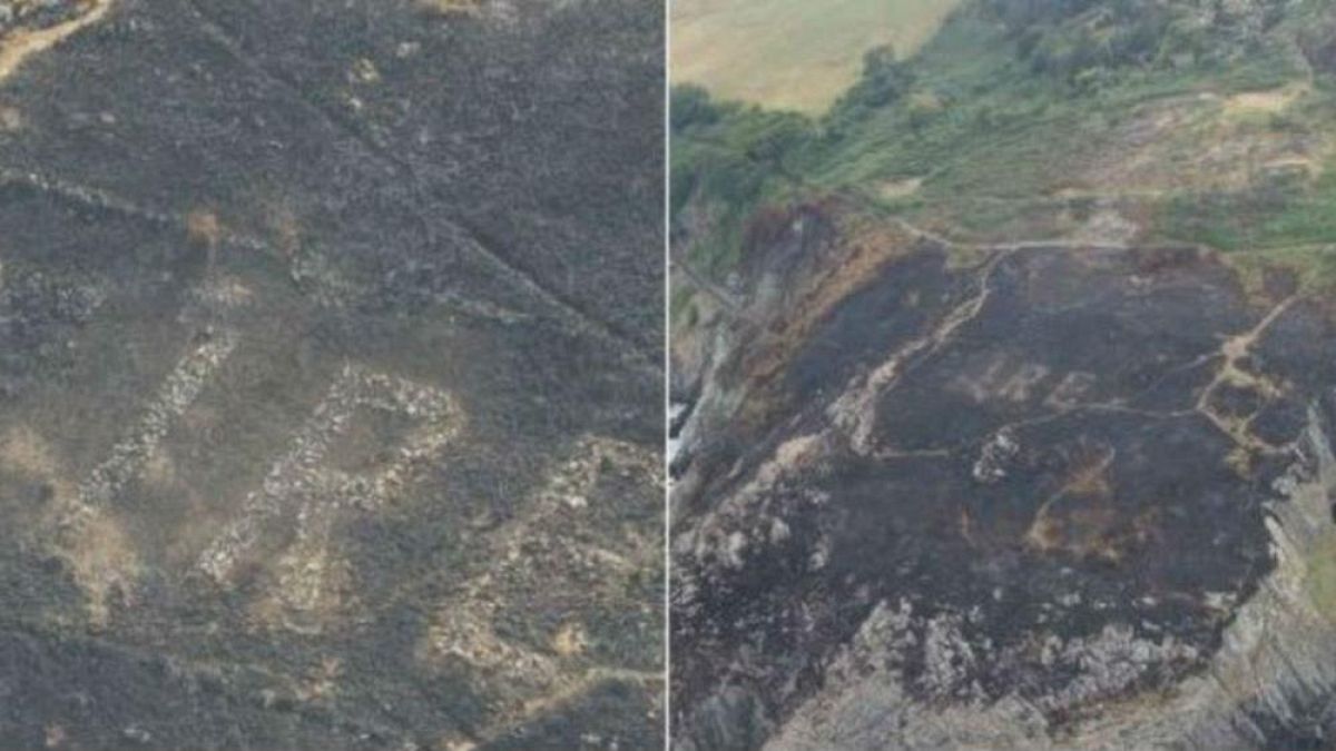 İrlanda'da orman yangınları tarihi kalıntıyı ortaya çıkardı