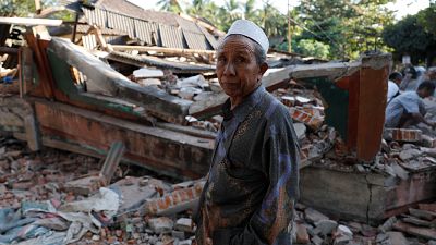 شاهد الدمار الهائل الذي خلفه زلزال لومبوك في إندونيسيا