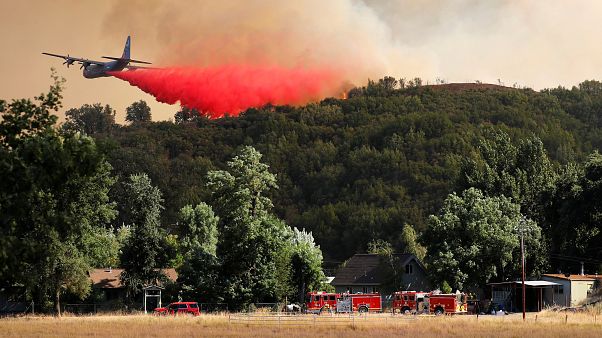 Zwei Feuer in Nordkalifornien nun größter Waldbrand des Staates Zwei Feuer in Nordkalifornien nun größter Waldbrand des Staates