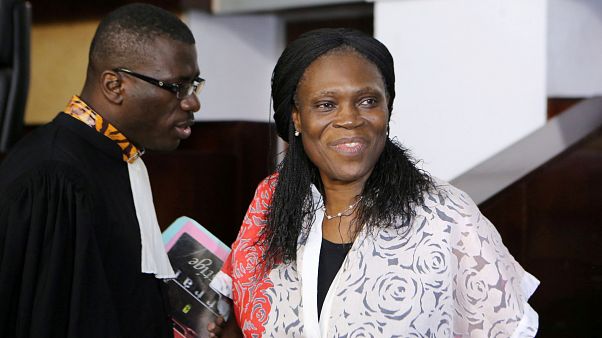 Ivory Coast's former first lady Simone Gbagbo (R), who is accused of crime Ivory Coast's former first lady Simone Gbagbo (R), who is accused of crime
