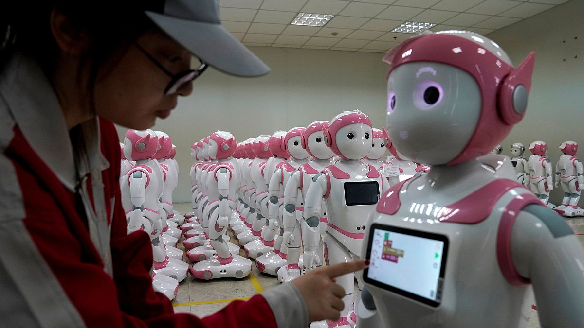 Çin'de bir robot fabrikası