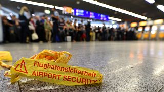 Terminal 1 des Frankfurter Flughafens wurde von der Polizei geräumt.