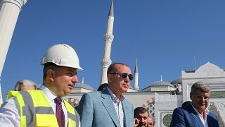 Erdoğan, yapımına devam eden Çamlıca Camii'ni 5 Ağustos'ta gezdi.