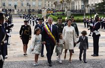 Colombia’s President Ivan Duque sworn in pledging to unite divided nation