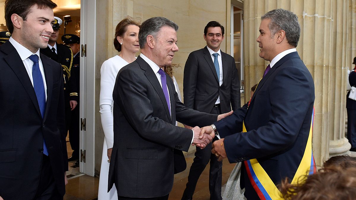 Novo presidente colombiano já tomou posse