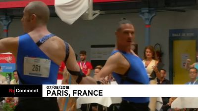 Same-sex duos tango and foxtrot at Paris Gay Games