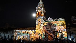 Ecuador: Festival of Lights transforms Quito's old city