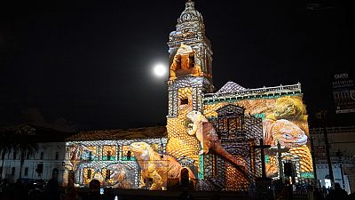Ecuador: Festival of Lights transforms Quito's old city