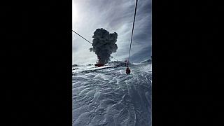 Erupción en Chile dentro de un complejo volcánico activo