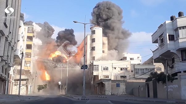 Israeli airstrikes flatten cultural centre in Gaza strip as Hamas seeks truce | The Cube Israeli airstrikes flatten cultural centre in Gaza strip as Hamas seeks truce | The Cube