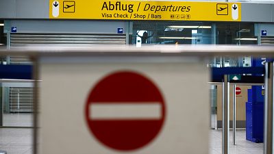 Das Abflug-Gate in Weeze