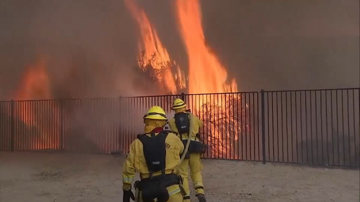Thousands moved out the path of a "Holy Fire" in California