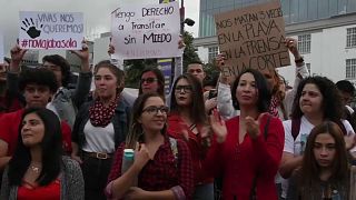 شاهد : نساء كوستاريكا يتظاهرن احتجاجاً على العنف ضدّ المرأة