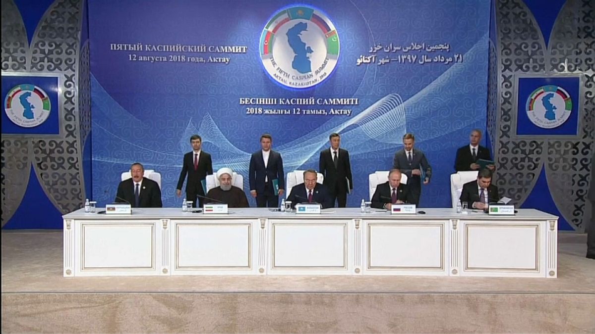 ایران، روسیه، آذربایجان، قزاقستان و ترکمنستان کنوانسیون حقوقی دریای خزر را امضا کردند