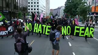 مظاهرات في واشنطن ضد العنصرية مع ذكرى مرور عام على أحداث شارلوتسفيل