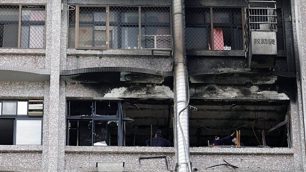 Trágico incendio en un hospital de Taiwán Trágico incendio en un hospital de Taiwán