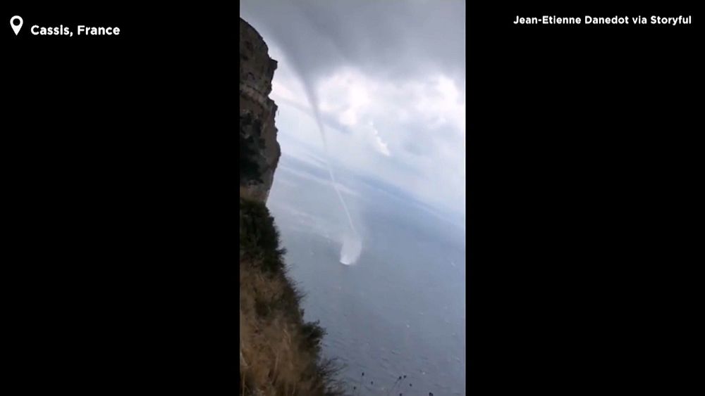 Watch: Tornadoes spotted off French and Spanish coasts