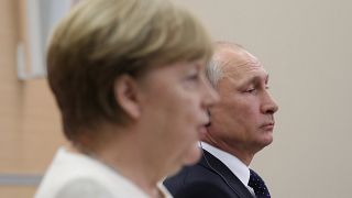 Merkel és Putyin Szocsiban