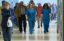 Enfermeiras num hospital - Greve dos enfermeiros
