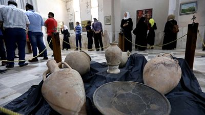 بالفيديو : رغم الحرب...متحف إدلب السوري يعيد فتح أبوابه 