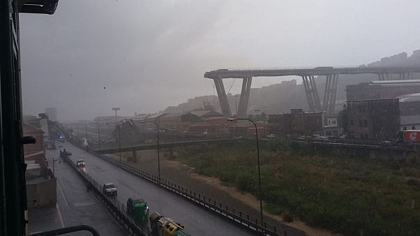 Leszakadt egy viadukt Olaszországban Leszakadt egy viadukt Olaszországban
