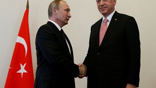 Presidents Putin and Erdogan meet in St Petersburg, Russia, August 9, 2016.