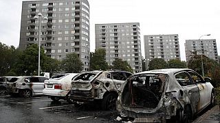 Cars set alight by youths during rampage across Sweden