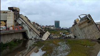 Bilder des Schreckens - Autobahnbrücke bei Genua eingestürzt: 22 Tote