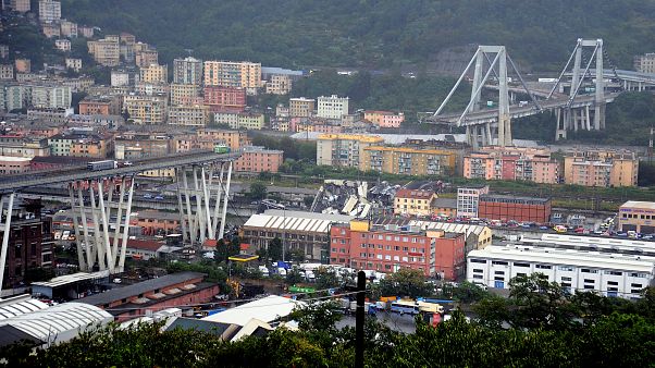 Puente en Italia: Fotos del colapso de la autopista en Génova Puente en Italia: Fotos del colapso de la autopista en Génova