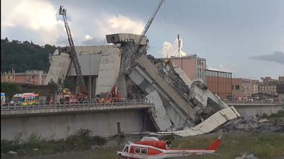 Entsetzliche Tragödie in Genua  -  Dutzende Tote bei Brückeneinsturz 