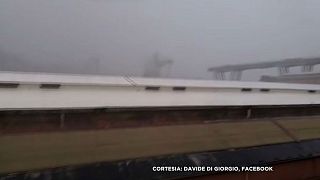 Moment of Italian bridge collapse caught on camera