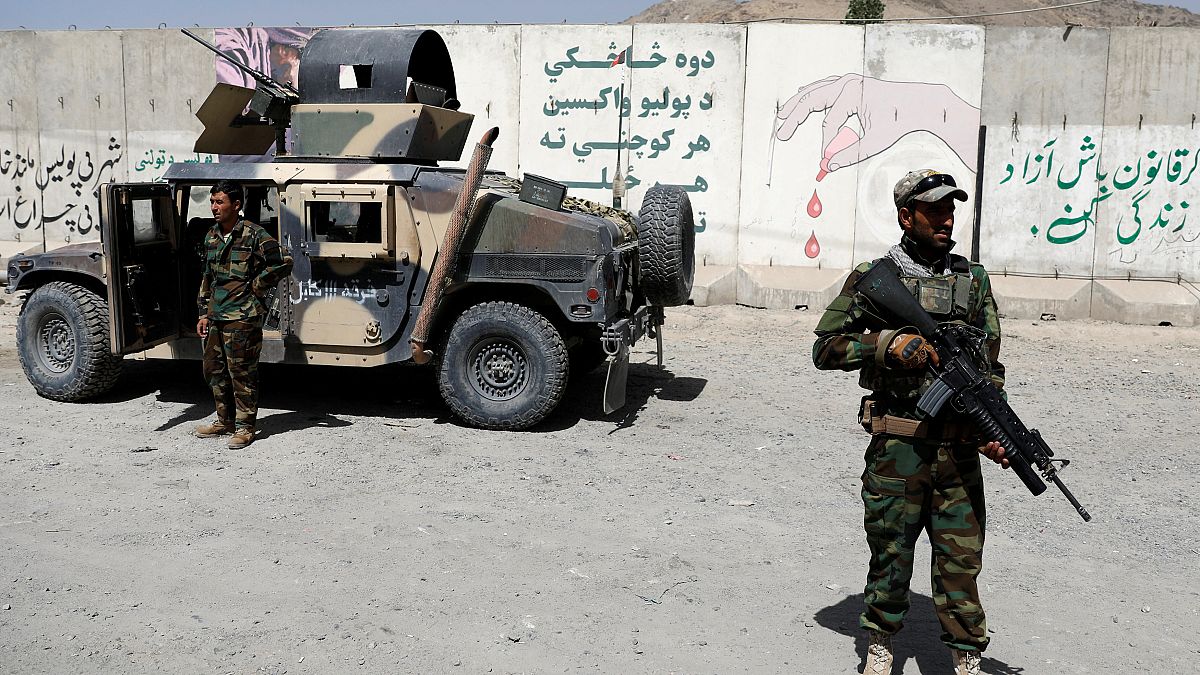 Afghanische Truppen in Kabul