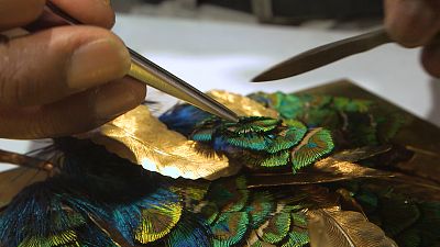 Visiting one of the last remaining feathercraft artists