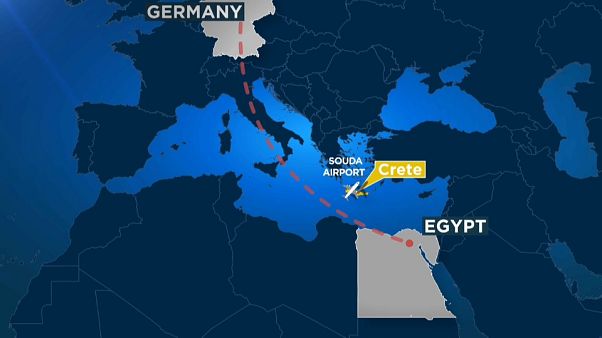 Aterrizaje de emergencia de un avión alemán en Creta tras una amenaza de bomba Aterrizaje de emergencia de un avión alemán en Creta tras una amenaza de bomba