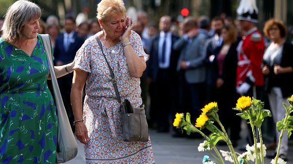 Barcelona: Angehörige gedenken der Opfer Barcelona: Angehörige gedenken der Opfer