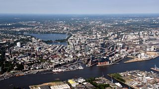 A general view of Hamburg, Germany on August 1, 2018.