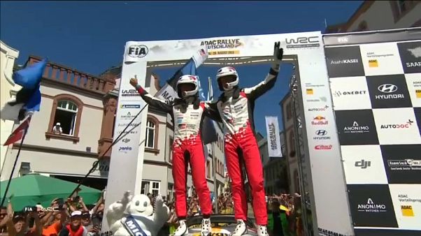 La Toyota Yaris di Tanak si aggiudica il Rally di Germania La Toyota Yaris di Tanak si aggiudica il Rally di Germania