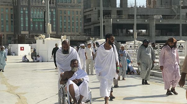 Hacı adayları Arafat'ta Hacı adayları Arafat'ta