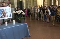 مراسم یادبود کوفی عنان در مقر اروپایی سازمان ملل