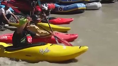 Watch: World's 'highest' rafting and kayaking event